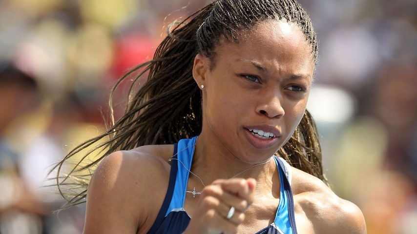 Allyson Felix bei den 200-m-Vorläufen der WM 2011 in Daegu