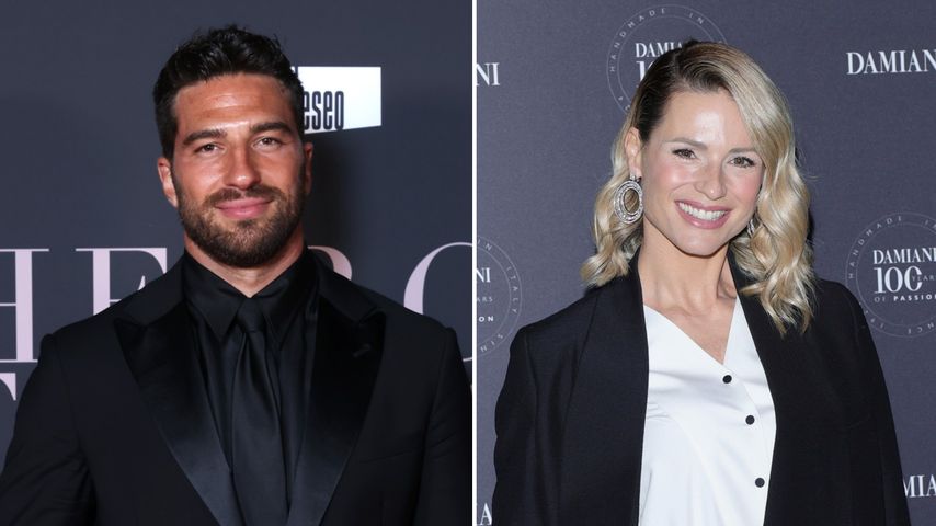 Collage: Alvise Rigo und Michelle Hunziker, Schauspieler und Moderatorin