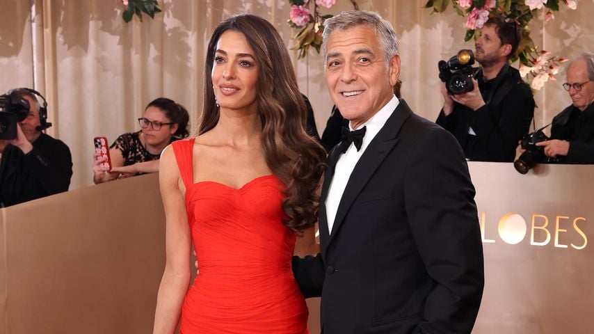 Amal Clooney und George Clooney bei den Golden Globes 2026 im Beverly Hilton, Beverly Hills