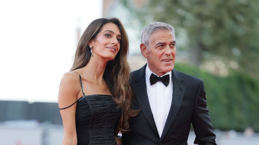 Amal Clooney und George Clooney auf dem roten Teppich bei der Vorführung von "Ink" während der 83. Filmfestspiele von Venedig 2026