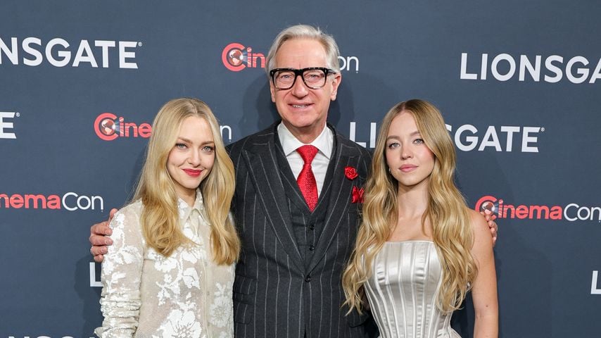 Amanda Seyfried, Paul Feig und Sydney Sweeney bei der Präsentation von "The Housemaid" in Las Vegas, April 2025