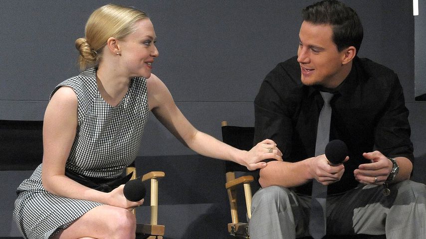 Amanda Seyfried und Channing Tatum bei einer Pressekonferenz in NYC im Februar 2010