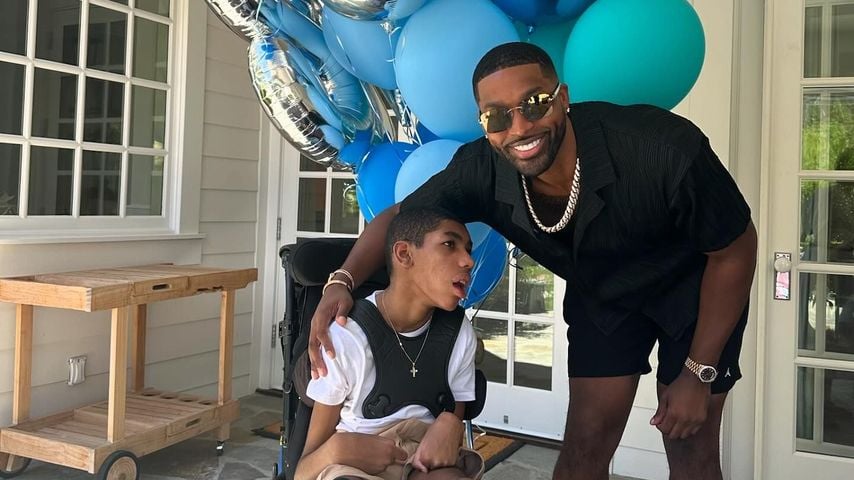 Amari Thompson und sein Bruder Tristan bei Amaris 18. Geburtstag