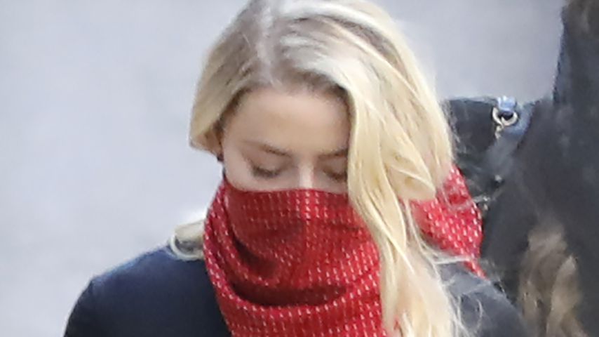 Amber Heard vor einem Gerichtsgebäude in London im Juli 2020
