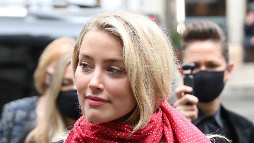 Amber Heard bei ihrer Ankunft am High Court of Justice in London, 2020