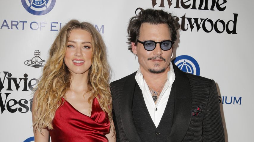 Die Schauspieler Amber Heard und Johnny Depp