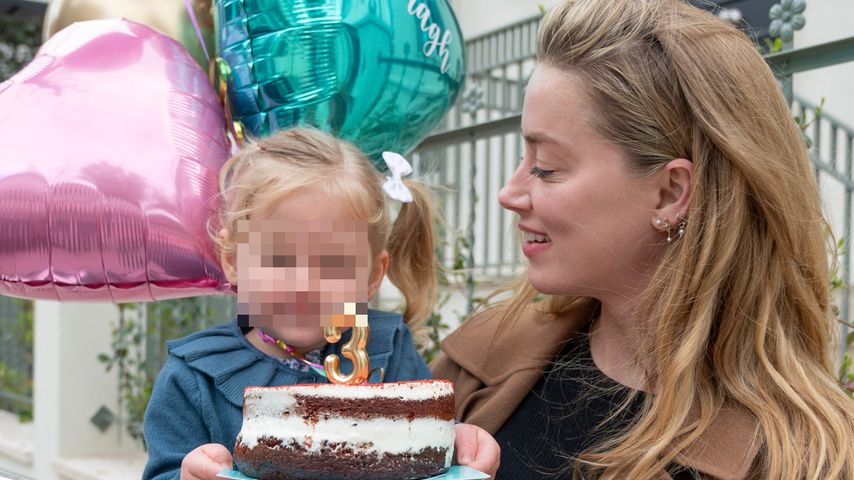 Amber Heard mit ihrer Tochter Oonagh