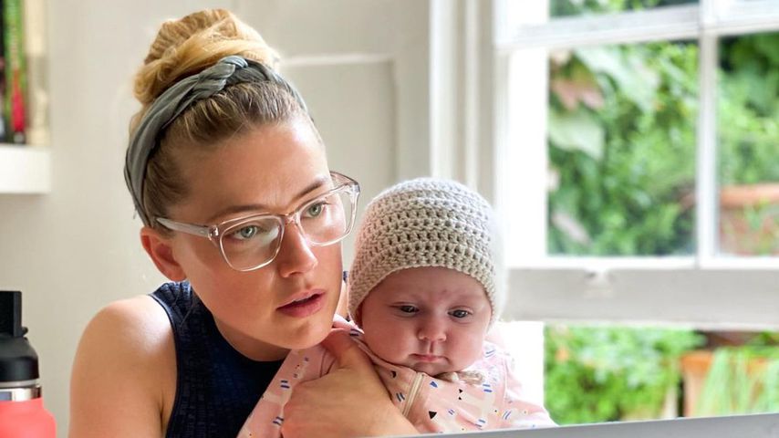 Amber Heard und ihre Tochter Oonagh im Juli 2021