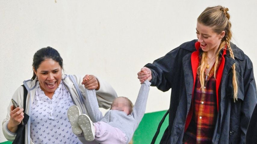 Amber Heard (r.) unterwegs mit der Nanny und Tochter Oonagh