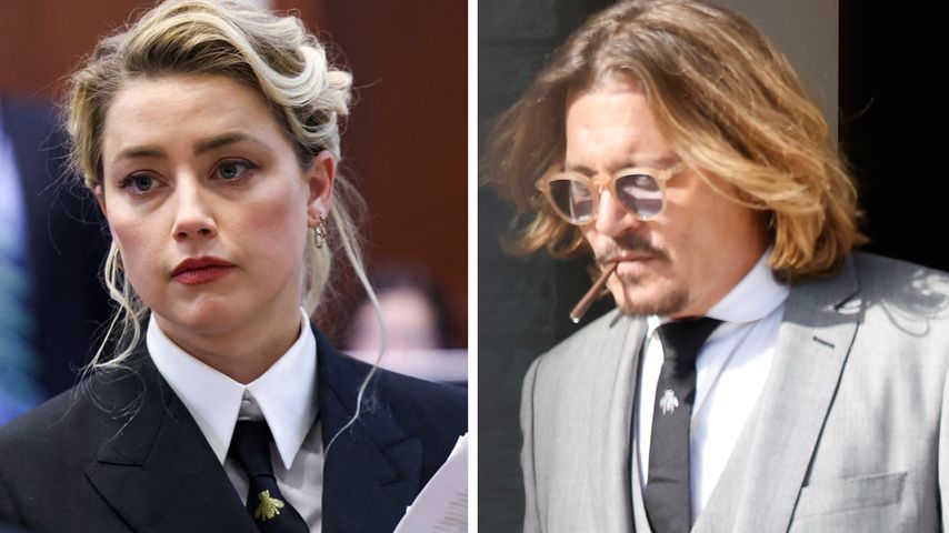 Collage: Amber Heard und Johnny Depp