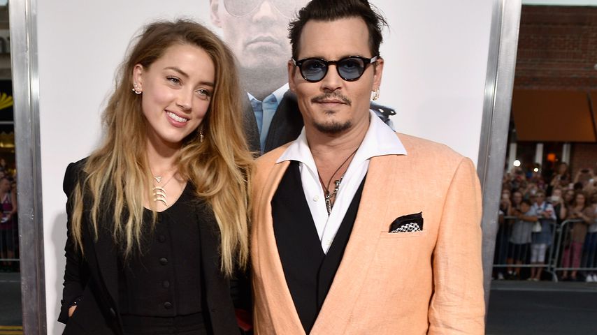 Amber Heard und Johnny Depp in Boston, 2015