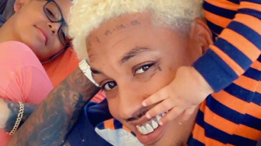 Amber Rose mit ihrem Freund Alexander Edwards und ihren Söhnen Sebastian und Slash