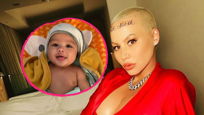 Amber Rose zeigt zuckersüße neue Bilder von Söhnchen Slash