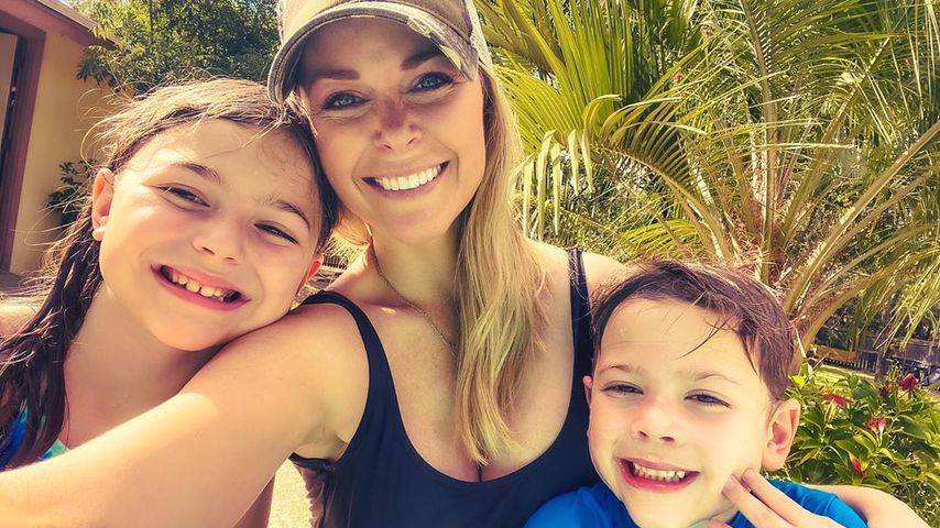 Amber Smith mit ihren Kindern London und Lincoln