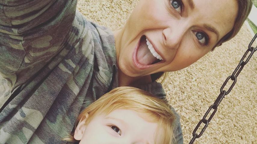 Amber Smith und ihr Sohn River