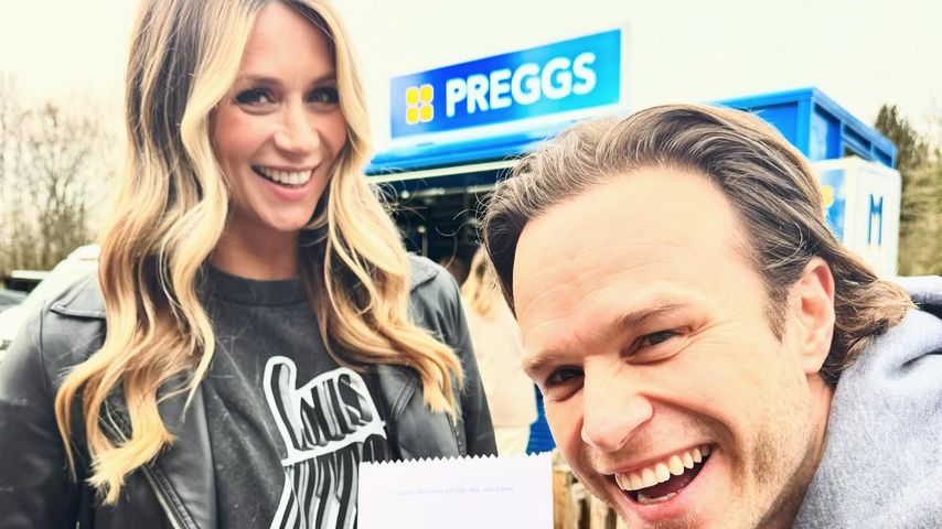 Schwangere Amelia Tank und ihr Ehemann Olly Murs