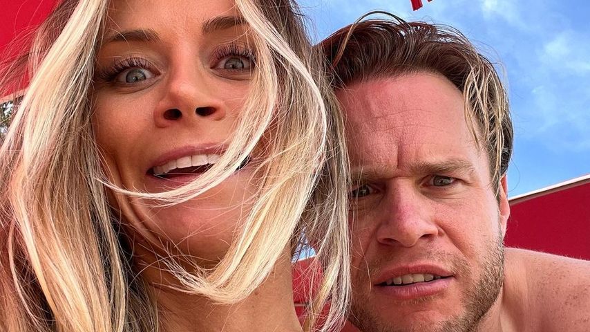Amelia Tank und Olly Murs während eines Urlaubs