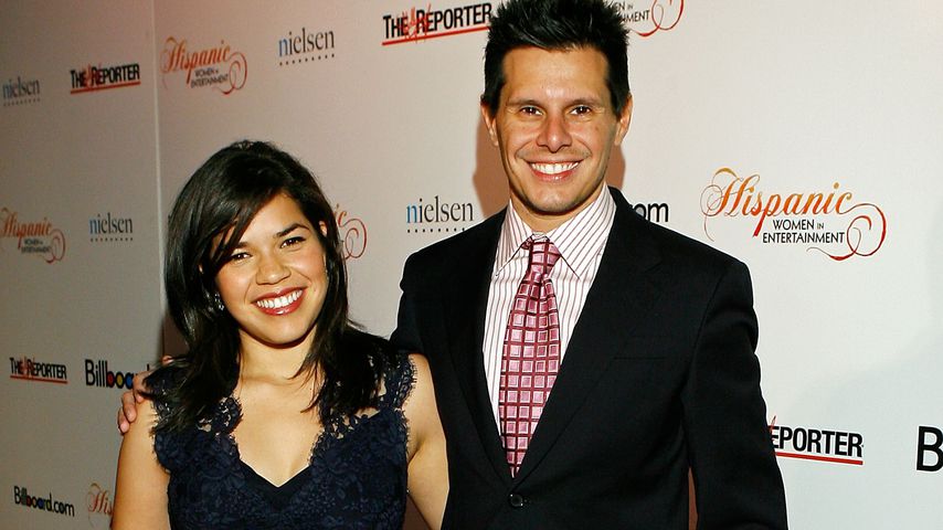 America Ferrera und Produzent Silvio Horta, Oktober 2007