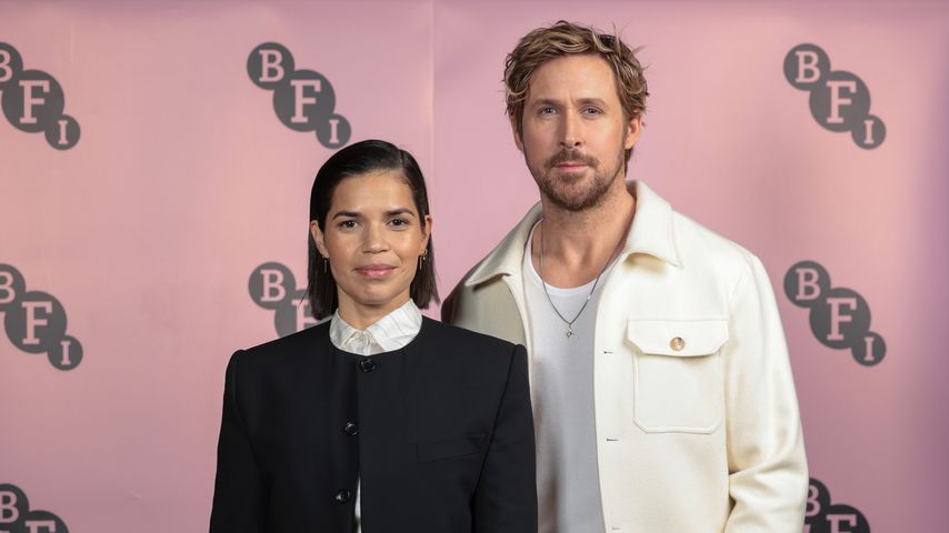 America Ferrera mit Ryan Gosling bei einer Veranstaltung, Dezember 2023
