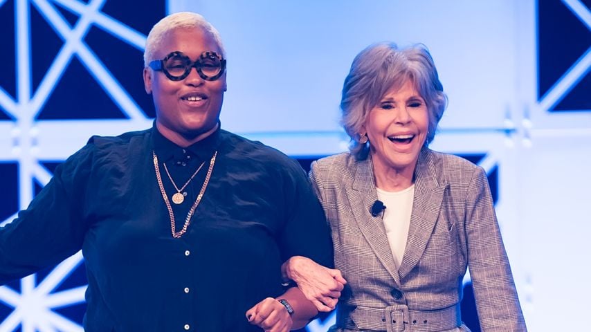 Aminatou Sow und Jane Fonda bei der Pennsylvania Conference for Woman 2022