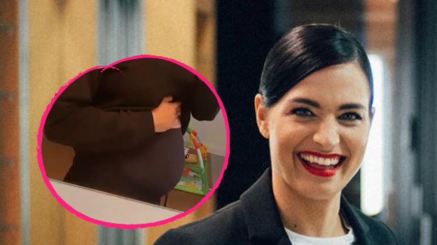 "Bald geht's los": Amira Pocher zeigt stolz ihren Babybauch