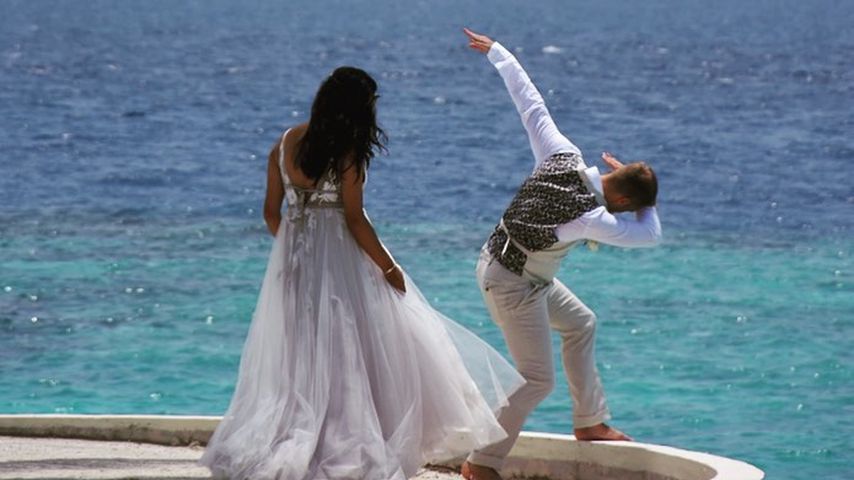 Amira Aly und Oliver Pocher an ihrem Hochzeitstag