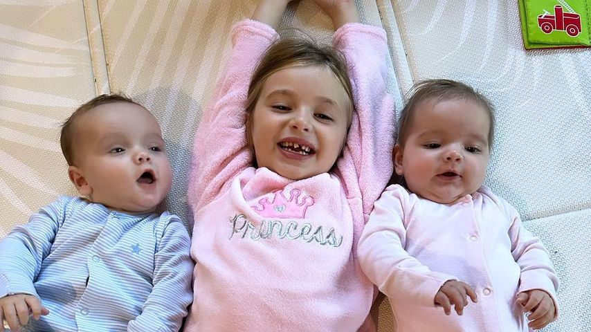 Amy Childs Tochter Polly und ihre Geschwister