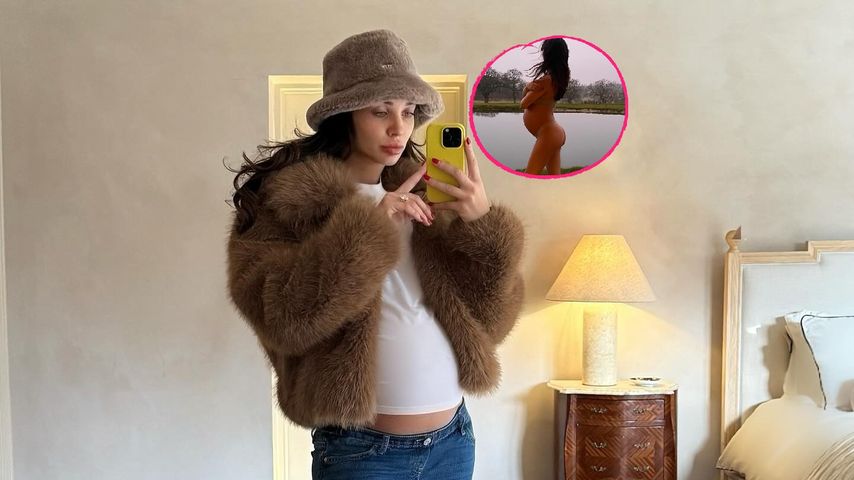Amy Jackson präsentiert ihren Babybauch in Unterwäsche