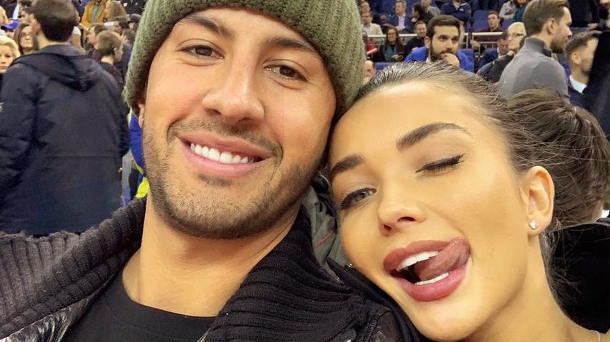 Amy Jackson mit ihrem Verlobten George, September 2019