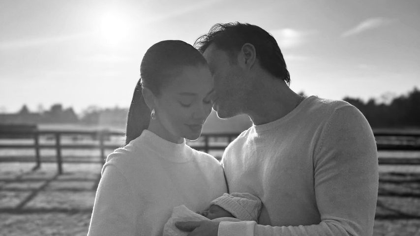 Amy Jackson und Ed Westwick mit ihrem Sohn Oscar Alexander, März 2025