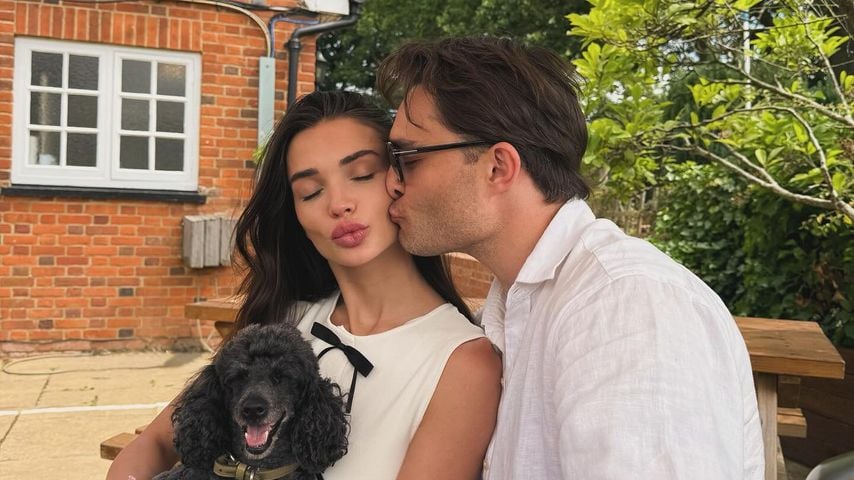 Süße Fotos: Ed Westwick und Amy feiern ersten Hochzeitstag