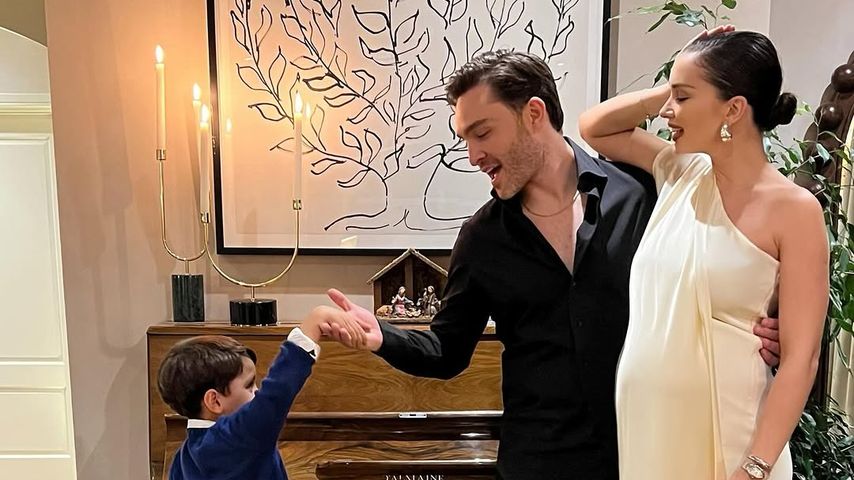 Amy Jacksons Sohn Andreas, Ed Westwick und Amy Jackson, Dezember 2024