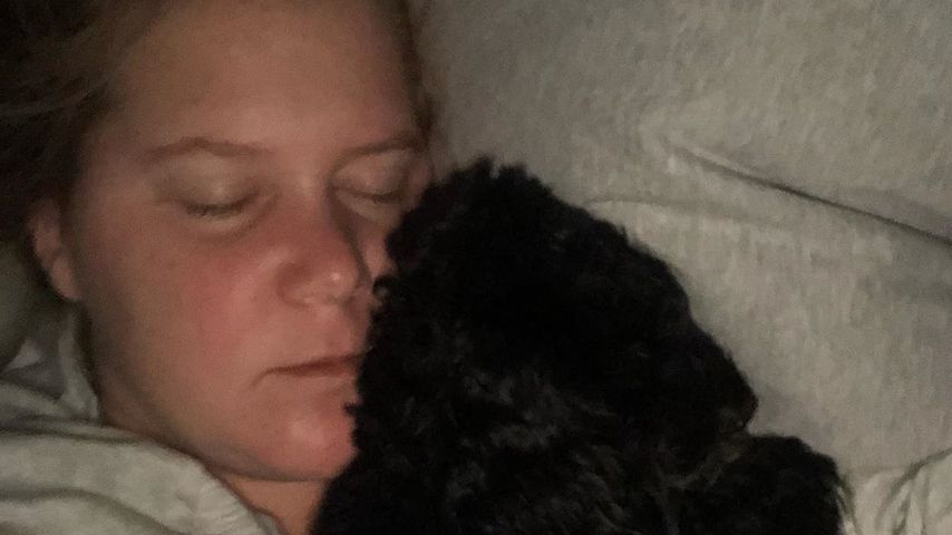 Amy Schumer mit ihrem Hund Tati, 2019