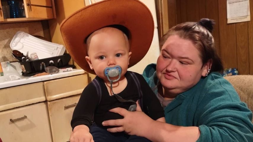 Amy Slaton Halterman mit ihrem Sohn Gage