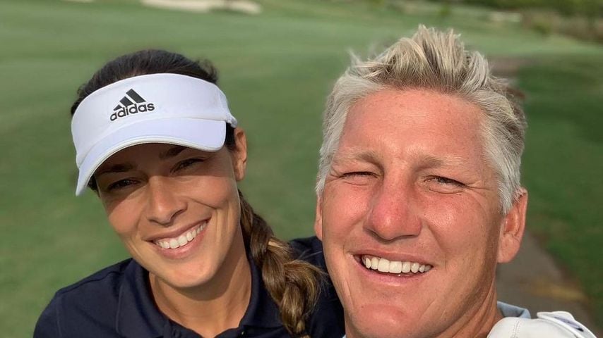 Ana Ivanovic und Bastian Schweinsteiger beim Golfen