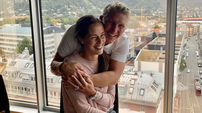 Ana Ivanović und Bastian Schweinsteiger im Oktober 2021