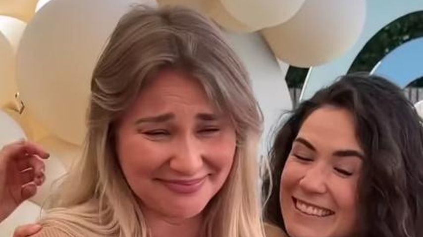 Ana Johnson während ihrer Babyparty im September 2023