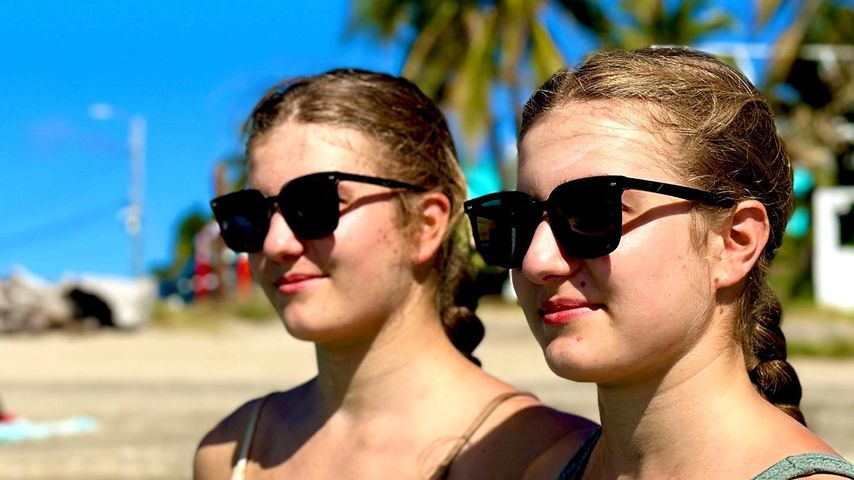 Anabel und Maria Glocker, Urlaubsfoto