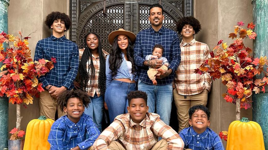 Anansa Sims und Matt Barnes mit ihren Kindern, November 2024