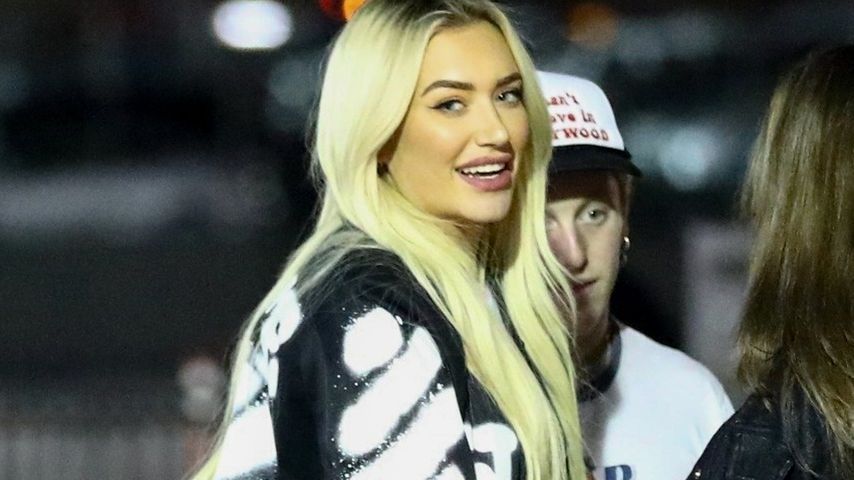 Anastasia "Stassi" Karanikolaou kurz vor dem Post-Malone-Konzert in Inglewood