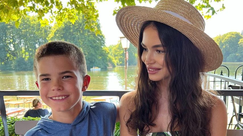 Anastasia Klimko und ihr Sohn Milan im August 2023