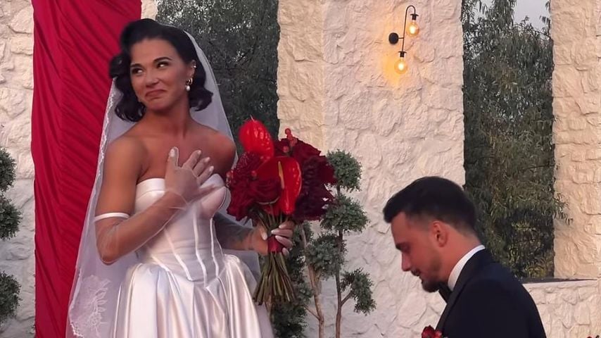 Anastasia und Sergiu Maruster bei ihrer Hochzeit im September 2025