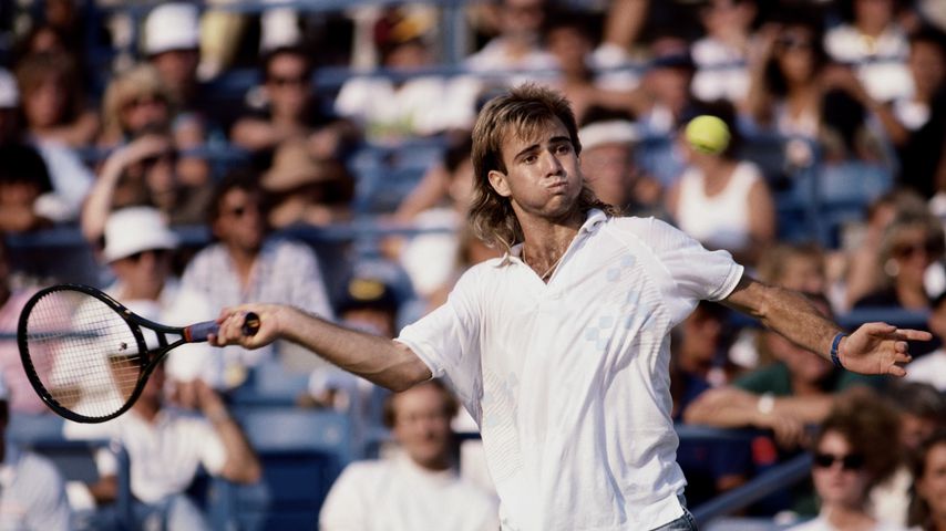 Andre Agassi bei den U.S. Open im September 1988