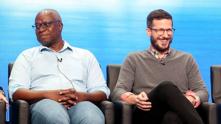 Schauspieler Andre Braugher und Andy Samberg, August 2017