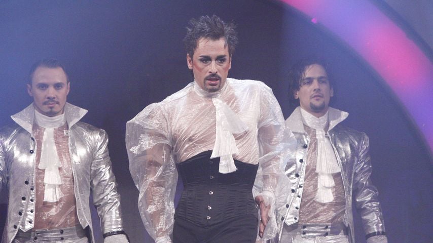 Andre Höhl vom Deutschen Fernsehballett bei der Generalprobe für die MDR-Show "Musik für Sie", 2009