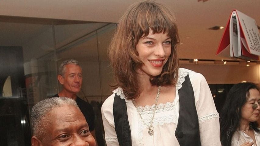 André Leon Talley und Mila Jovovich