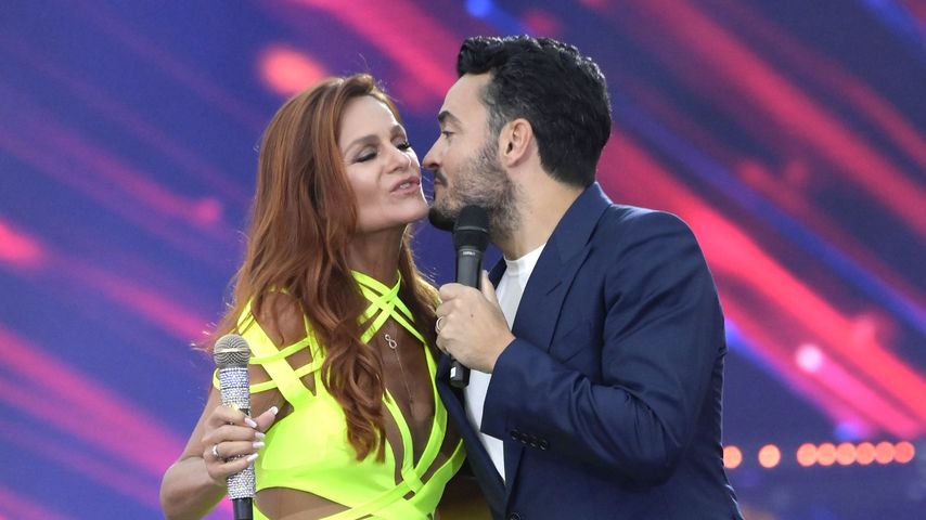 Andrea Berg und Giovanni  Zarrella bei "30 Jahre Andrea Berg"