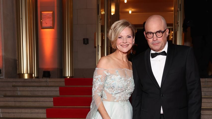 Schauspielerin Andrea Kathrin Loewig und ihr Mann Andreas Thiele, November 2024