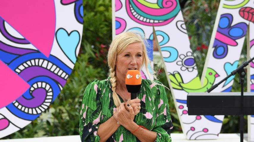 Andrea Kiewel beim "ZDF-Fernsehgarten"
