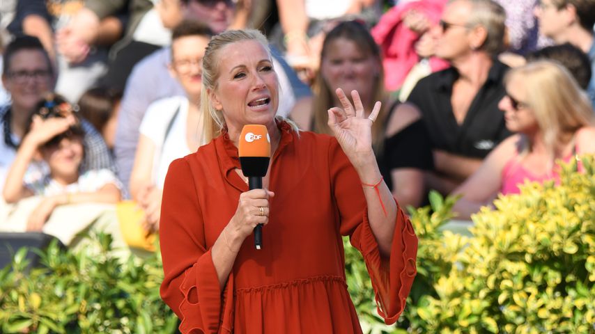 Moderatorin Andrea Kiewel beim "ZDF-Fernsehgarten"